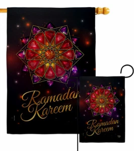 Ramadan Burlap Garden Flag Religious Decorative Small Gift Yard House Banner - Picture 1 of 19