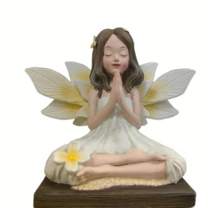 Hadas Jardín Estatua Resina Duradera Flor Pintada a Mano para Exterior Interior Decoración - Imagen 1 de 15
