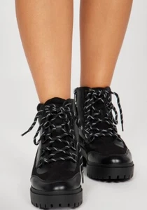Top Moda Combat Boots - Picture 1 of 7