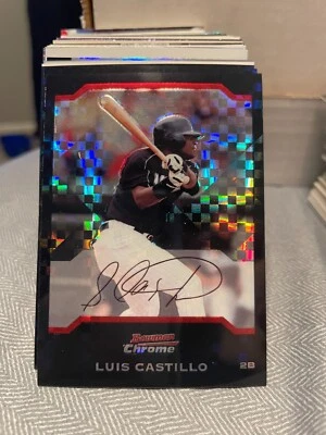 2004 Bowman Chrome X-Fractors #18 Luis Castillo/172 MARLINS! - Image 1 of 2