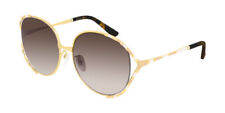 Gucci GG0595S GOLD IVORY/BROWN SHADED 59/17/135 women Sunglasses