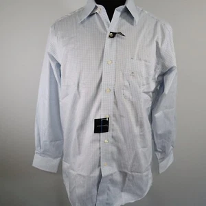 Statements Shirt Mens 15 32/33 Non Iron Pocket Button Up Plaid Long Sleeve NWT - Picture 1 of 9