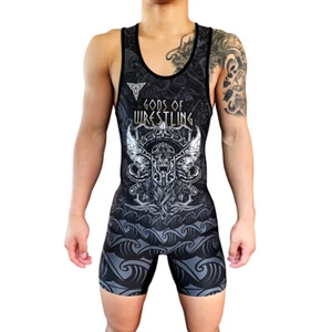 Singlet God Of Wrestling - Estilo folclórico para adultos hombres y jóvenes tallas - Imagen 1 de 3
