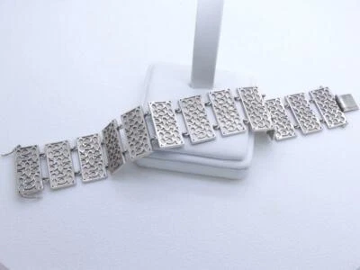 Brazalete Barra Eslabones Paladio 52 gramos 1" Pulgada Ancho 7.5” Pulgadas Largo Muy Único Foto 1 de 4