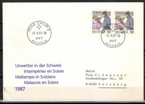 1 FDC Schweiz 1358 o Post Unwetter # 1648 - Bild 1 von 1