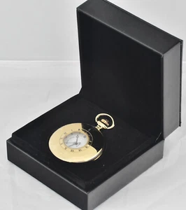 Swiss MOUNT ROYAL Masonic Gold Demi Half Hunter Pocket Watch - New Old Stock - Picture 1 of 6