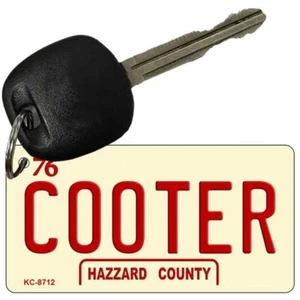 Llavero Cooter Novedad Metal Aluminio Placa Etiqueta Arte Llavero - Imagen 1 de 1