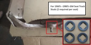 4 NOS BUCKET/BENCH SEAT FRAME CLIPS! FOR GTO CAMARO FIREBIRD CHEVELLE NOVA ETC - Picture 1 of 2