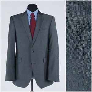 Mens Grey Blazer 40L UK Size STRELLSON Wool Sport Coat Jacket - Picture 1 of 16