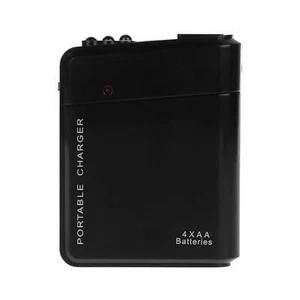 -Caricabatterie Telefono Emergenza Universale Emergenza USB 4 AA Batteria Alimentazione Portatile - Foto 1 di 14