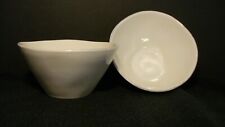 Crate and Barrel Marin White Soup or Cereal Bowls - 2