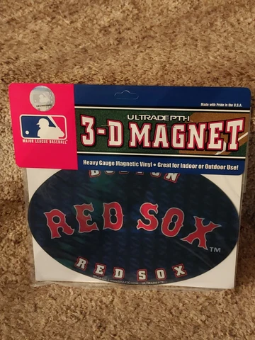 BOSTON RED SOX 3D OVAL CAR/TRUCK MAGNET MLB LICENSED PRODUCT BRAND NEW! Cover