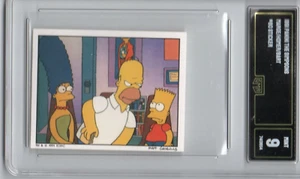 1991 PANINI THE SIMPSONS MARGE/HOMER/BART STICKER CARD#80 MINT 9 BY GMA AWESOME - Picture 1 of 7