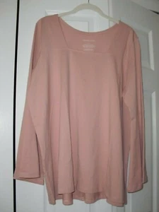 Nuovo con etichette ~ mestieri di speranza ~ blush ~ 95% cotone / 5% spandex ~ maniche a campana ~ top harriett taglia M - Foto 1 di 5