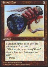 MTG magic cards 2x x2 Light Play, English Feroz's Ban Homelands