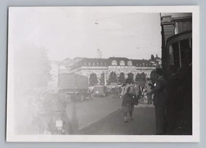 Zürich Schweiz 1952 - Haupbahnhof Streetlife Motorrad LKW - Altes Foto - Picture 1 of 2