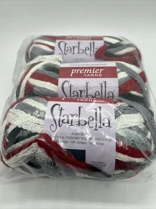 Premier Yarns Starbella “Collegiate” Lot Of 3 Sealed 1open - Picture 1 of 6