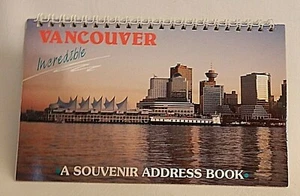Vintage 1983 Tour Guide Souvenir VANCOUVER BC CANADA ADDRESS BOOK spiral ppb - Bild 1 von 6