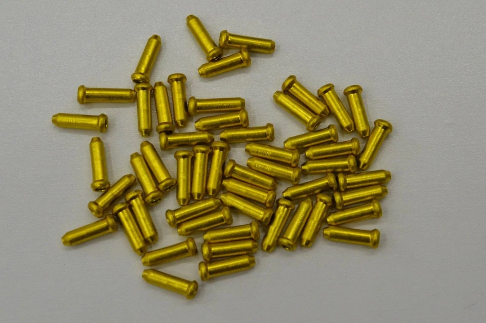 50x Crimpado de extremo de alambre Tapa de punta Bicicleta Bicicleta Extremo de alambre ** 11 colores** Foto 1 de 1