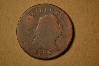 1796 Flowing Hair Large Cent- Good obverse.  Poor Reverse.  S-89. - Image 1 of 4
