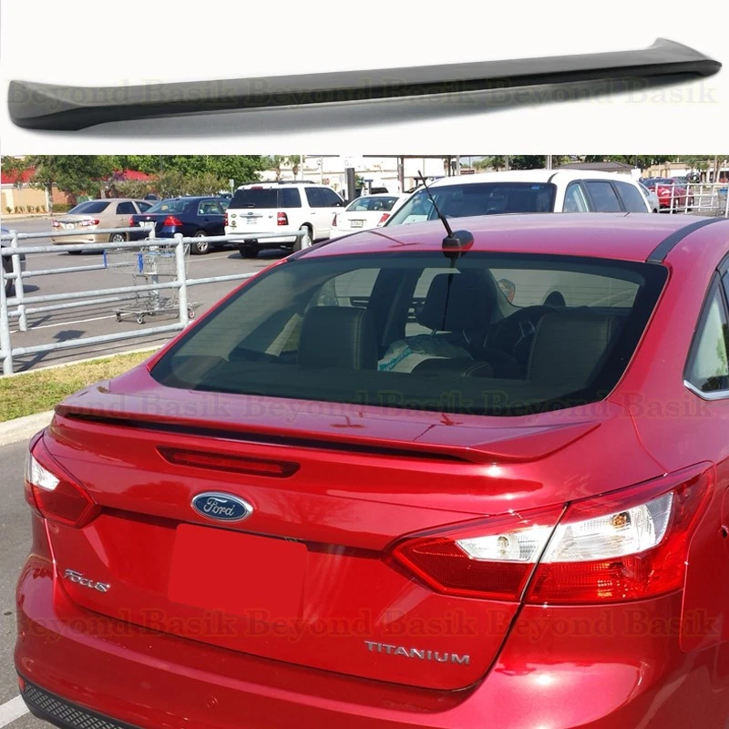 Ford Focus 2012 2013 2014 4 puertas negro mate alerón estilo fábrica Foto 1 de 4