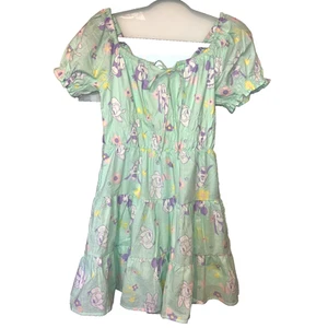Disney Her Universe Summer Dress Small Mickey and Minnie Mouse Goofy Daffy Duck - Picture 1 of 12