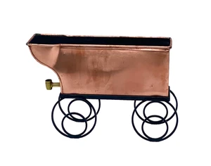 Caja de flores de cobre vintage, maceta, Suecia años 50, H35cm x W50 cm x D12cm - Imagen 1 de 5