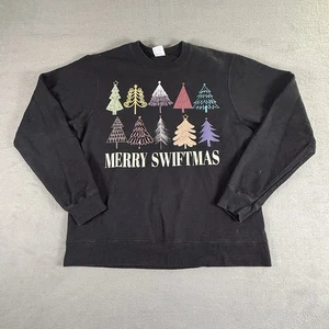 Merry Swiftmas Christmas Sweater Medium Black Christmas Taylor Swift - Picture 1 of 5
