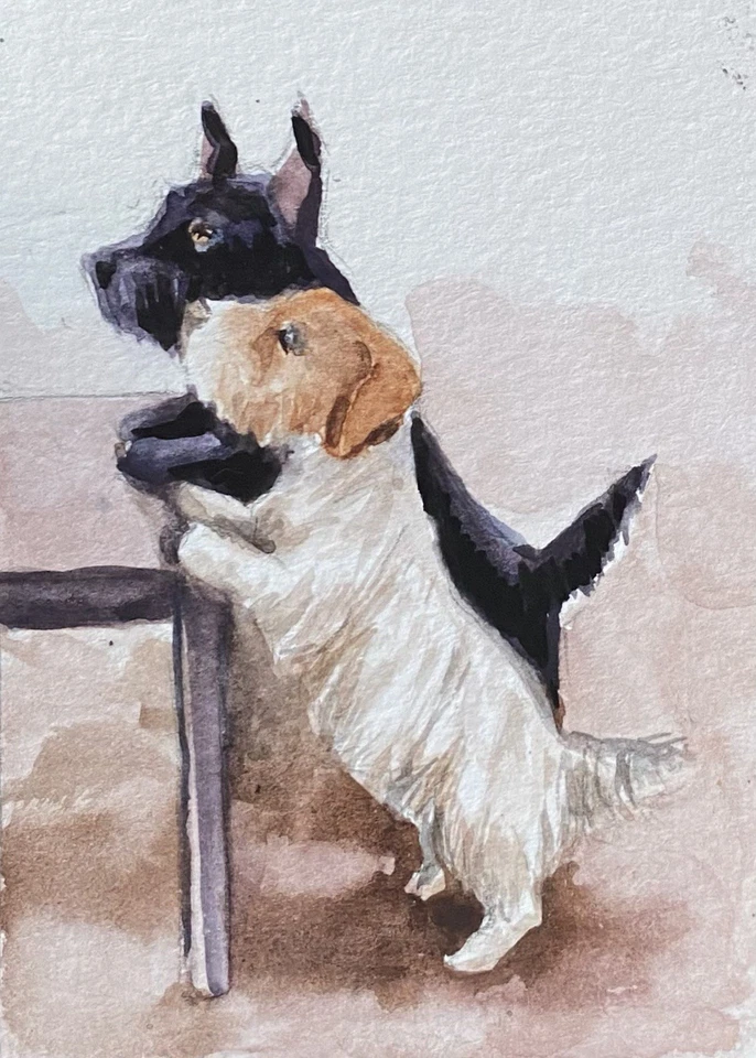 ACEO Original Mixed Media Painting Art - Image 1 of 1