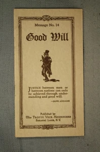 The Trotty Veck Messengers Saranac Lake  inspirational booklet  no. 14  1925 - Picture 1 of 2