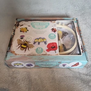 Cross Stitch Creations From Nature - Cross Stitch Kit 12 patter and 48 page book - Picture 1 of 2