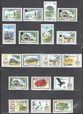 Anguila Como Nuevo MH 229/246 Nueva Constitución Isla Vida Juego Completo Tortuga 1976 Foto 1 de 2