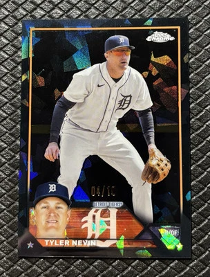 TYLER NEVIN 2023 Topps Chrome Update USCS89 Sapphire Black Refractor SSP /10 - Image 1 of 2