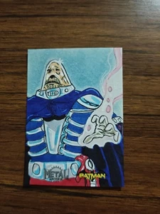 2025 Skybox Metal Universe Batman 1/1 Sketch Mr. Freeze/ Jason Montoya - Picture 1 of 2