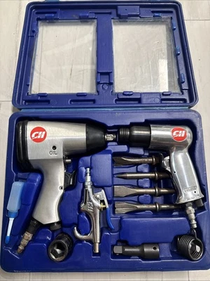 Juego de llaves de impacto y martillos neumáticos Campbell Hausfeld TL1002 y TL1003 con extras Foto 1 de 3