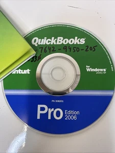 Intuit Quickbooks Pro 2006 Small Business Windows Financial Software CD /Reg Key - Picture 1 of 2