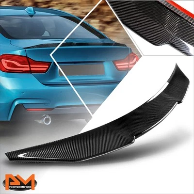 For 15-20 BMW 4-Series Gran Coupe Carbon Fiber PSM-Style Duck Bill Trunk Spoiler - Image 1 of 4