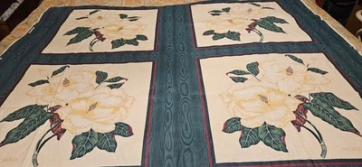 Magnolia Floral Fabric Panel by Springs Industries - Image 1 of 4