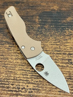 Spyderco Lil' Native Tripe B Marrón G10 - CPM 15V - 230GPBN15V SEGUNDO DE FÁBRICA Foto 1 de 3
