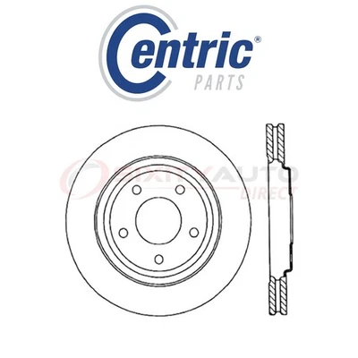 Centric C-TEK Disc Brake Rotor for 1995-1996 Buick Regal 3.1L 3.8L V6 - Kit us - Изображение 1 из 4