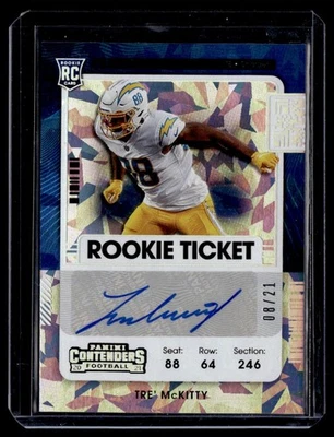 2021 Panini Contenders Cracked Ice Rookie Auto Tre' McKitty 08/21 #192 - Image 1 of 2