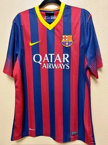 Nike FC Barcelona Brian rot/blau V-Ausschnitt SS Fußball Trikot 478323-410 - Herren XL - Bild 1 von 7
