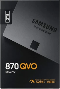 Samsung 870 EVO 2TB SSD 2.5" Sata3 V-Nand R/W 560/530 Mb/S 98K/88K Iops 7Mm - Picture 1 of 5