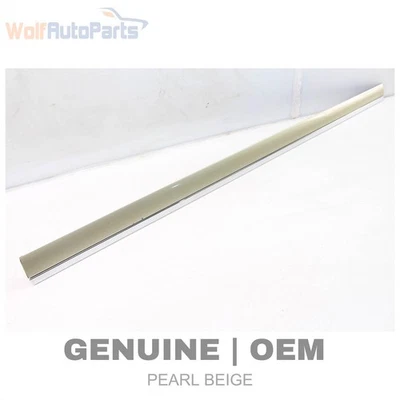 2004-2010 AUDI A8 QUATTRO - Front LEFT Center DOOR Molding / TRIM 4E0853953D - Image 1 of 4