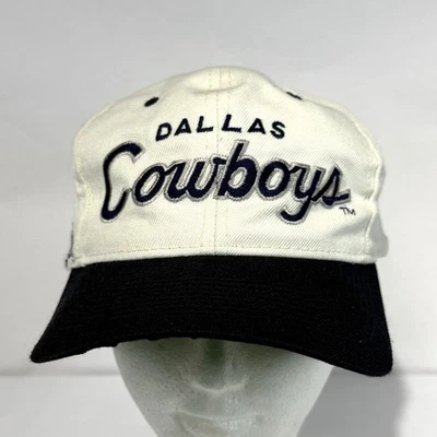Gorra de Colección Dallas Cowboys Snapback Blanca Deportes Especialidades Guión NFL 90s Foto 1 de 4