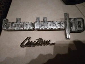CHEVY 1973 CUSTOM DELUXE 10 METAL FENDER EMBLEMS - Picture 1 of 11