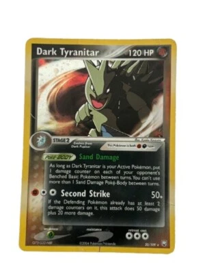 Pokémon TCG Dark Tyranitar EX Team Rocket Returns 20/109 Holo Exclusive - Image 1 of 2