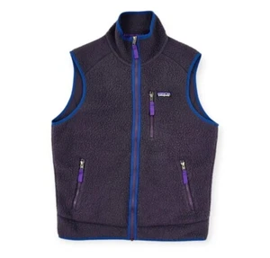 Patagonia Retro Pile Fleece Gilet Jacket Purple Men's Medium - Picture 1 of 9