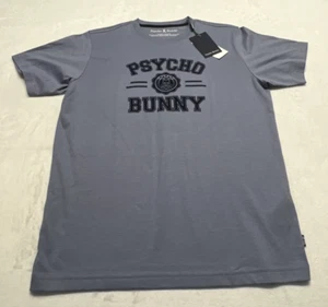 NWT Psycho Bunny Boys XL 18-20 Tee T-Shirt Embroidered Logo Blue Pima Cotton - Picture 1 of 11