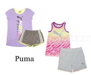NEW GIRLS PUMA 2 PIECE SUMMER SETS! VARIETY OF STYLES, COLORS, AND SIZES! - Picture 1 of 4